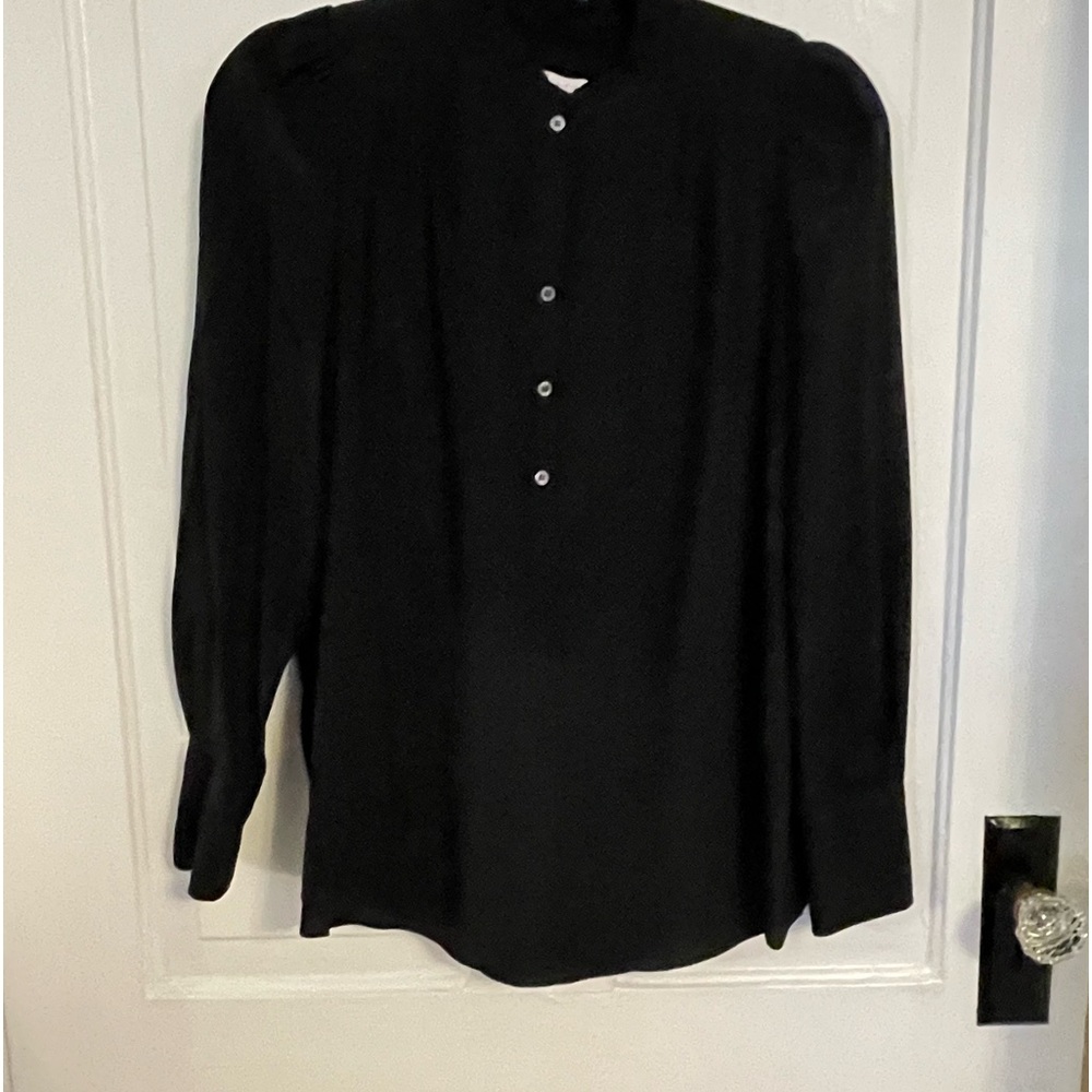 Hatch with Jcrew black silk top
